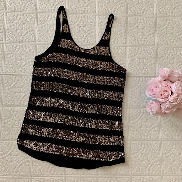 Stripe Sparkly Tank - Picture 2 of 4